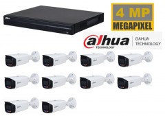 Dahua NVR met 4 MP TIOC camera 2 weg audio