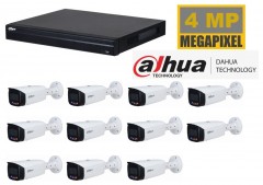 Dahua NVR met 4 MP TIOC camera 2 weg audio