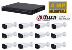 Dahua NVR met 4 MP TIOC camera 2 weg audio