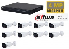 Dahua NVR met 4 MP TIOC camera 2 weg audio