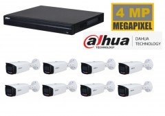 Dahua NVR met 4 MP TIOC camera 2 weg audio