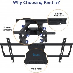 Rentliv TV - beugel voor de 37-75 inch