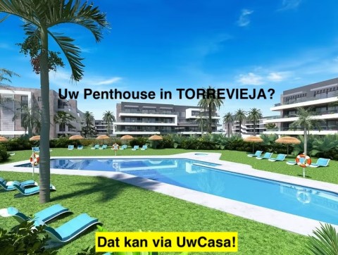 Uw eigen nieuwe Penthouse in TORREVIEJA tussen de zoutmeren