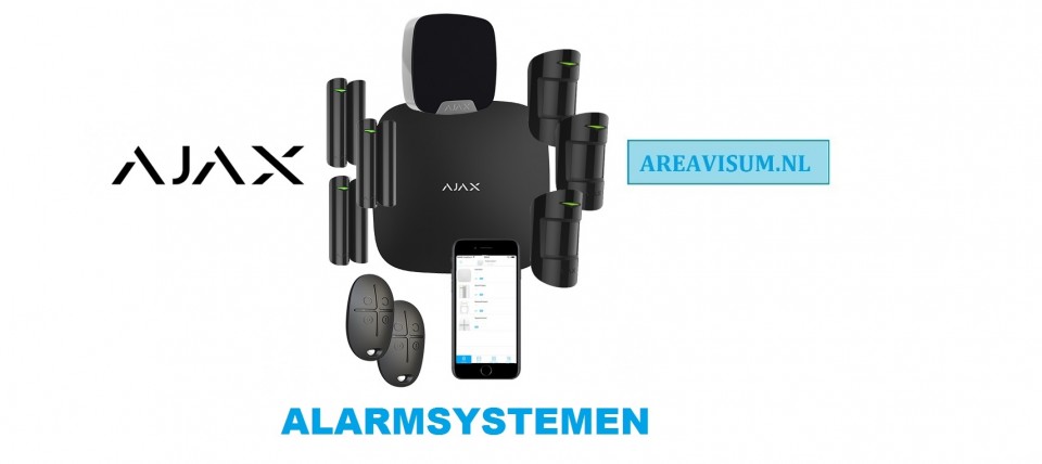      Alarmsystemen draadloos zwart