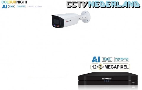 nvr spro met 1 x 8mp camera