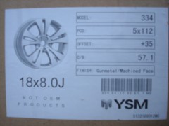 18 Inch EOS Velgen en Banden Steek 5x112