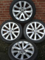 17 nch Originele Proline Velgen en Banden Steek 5x112