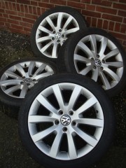 17 nch Originele Proline Velgen en Banden Steek 5x112