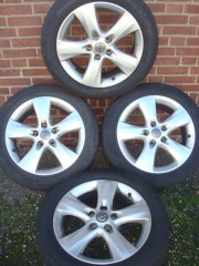 17 Inch Originele Opel Velgen en Banden Steek 5x115