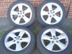 17 Inch Originele Opel Velgen en Banden Steek 5x115