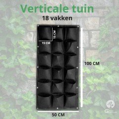 Verticale Tuin met Watersysteem - Hangende Plantenzak - Moestuin - 18 