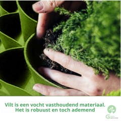 Verticale Tuin groen met Watersysteem - Hangende Plantenzak - Moestuin