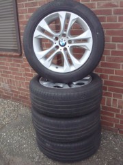 18 Orginele BMW Styling 605 Velgen met Banden Steek 5x120