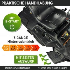 Te koop 1 maand oude Brast Benzine XXL zitmaaier