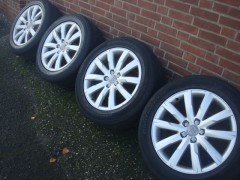 19 inch Originele Highline Audi Q5 Velgen   Banden 5x112