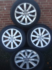 19 inch Originele Highline Audi Q5 Velgen   Banden 5x112