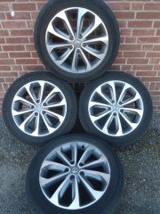 18’’Inch Originele Nissan Zilvergrijs Chroom Qashqai en Juke Velge