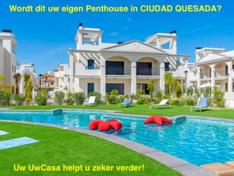 Uw eigen nieuwe en goed verhuurbare Penthouse in CIUDAD QUESADA