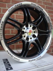 17 Inch Momo Corse Black 5x112 7 5J ET35 Naaf 72 3
