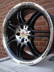 17 Inch Momo Corse Black 5x112 7 5J ET35 Naaf 72 3