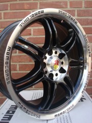 17 Inch Momo Corse Black 5x112 7 5J ET35 Naaf 72 3