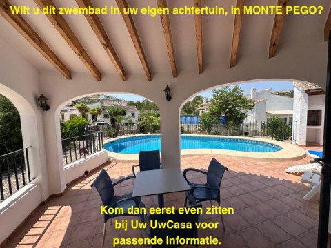 Uw eigen Villa in MONTE PEGO met uitzichten en eigen parking gastenkam