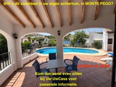 Uw eigen Villa in MORAIRA met overloopzwembad met garage en
