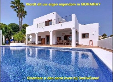 Uw eigen Villa in MORAIRA met mooie zeezichten en eigen garage