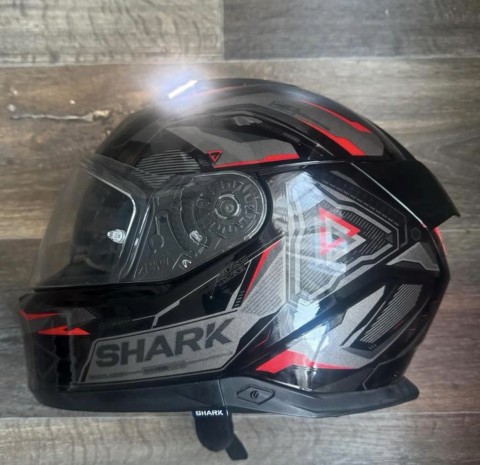 Motorhelm Shark Skwal i3 Linik Anthracite Red - Maat M