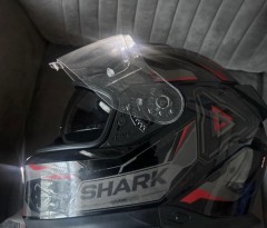 Motorhelm Shark Skwal i3 Linik Anthracite Red - Maat M