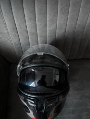 Motorhelm Shark Skwal i3 Linik Anthracite Red - Maat M