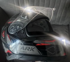 Motorhelm Shark Skwal i3 Linik Anthracite Red - Maat M