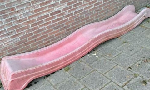 Glijbaan Rood  Kunststof