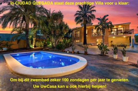 Uw luxe Villa in DIUDAD QUESADA met parking en veel extras
