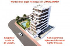 Uw eigen nieuwe Penthouse aan zee in AQUILAS met parking en