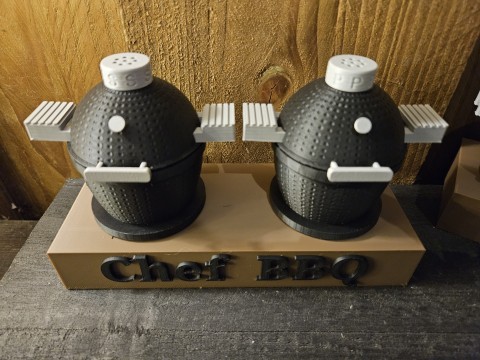 BBQ setje peper en zout met onderstel tekst naar wens