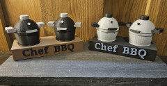 BBQ setje peper en zout met onderstel tekst naar wens
