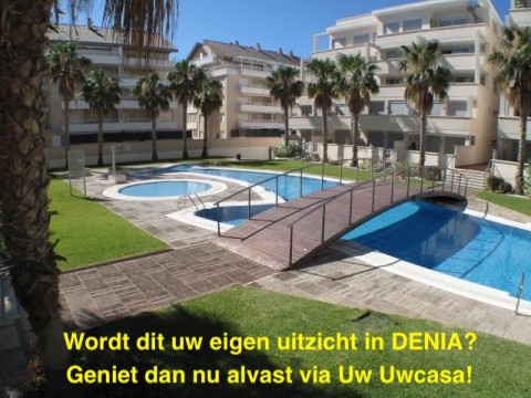 Uw eigen Penthouse met zicht op zwembad in DENIA met parking en