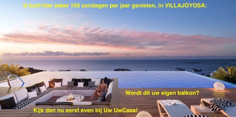 Uw nieuwe Appartement met zeezicht in VILLAJOYOSA met parking en