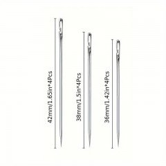 Haak-in naai naalden in luxe houten koker  Handwerk  ouderen