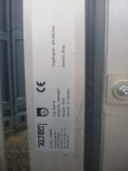 Oprijplaat Altec 290x100 Rampe Scootmobiel Rolstoel