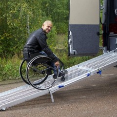 Aluminium Oprijplaat Scootmobiel Rolstoel Rampe