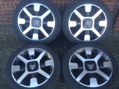 17 inch Originele Bicolor Citro&euml;n C3 C4 Cactus Velgen 4x108