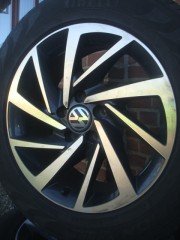 17 Inch Originele VW Woodstock Velgen en Banden 5x112