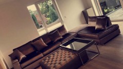 Hoekbank en eettafel set