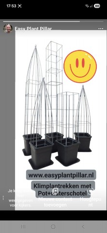 KLIMHULP draadrekken  voor klimmende en steunvragende planten