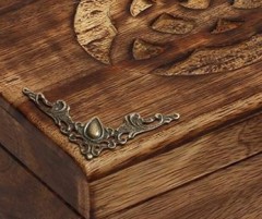 8 Pcs Antique Brass Scrapbook Corner Protector Guard Hardware