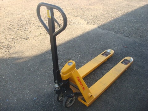 Palletwagen Pompwagen weegschaal 2500kg 115cm Dubbel Voorwiel