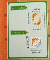 Spiegel stickers  bloemmotief  Voeg luxe en elegantie toe 