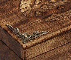 8 Pcs Antique Brass Scrapbook Corner Protector Guard Hardware